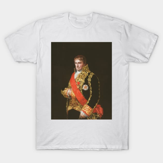 Portrait of General Jose Manuel Romero by Francisco Goya T-Shirt by Classic Art Stall